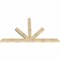 Ekena Millwork Saratoga Rough Sawn Timber Gable Bracket, Douglas Fir, 108"W x 63"H x 4"D x 6"F, 14/12 Pitch GBW108X63X0406SAR00RDF - alternate 3